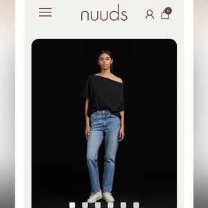 NUUDS off the shoulder tee